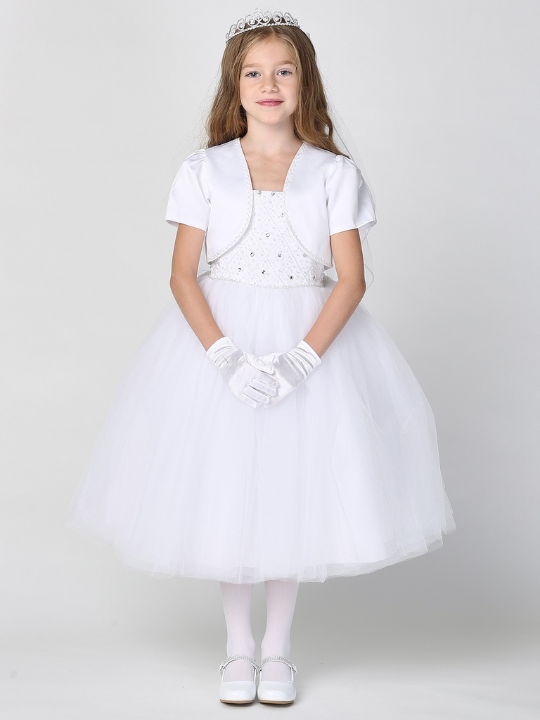 Vestido de tul con torera 