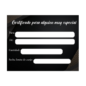 Certificado de regalo