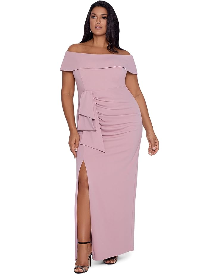 Vestido de crepé de buceo largo