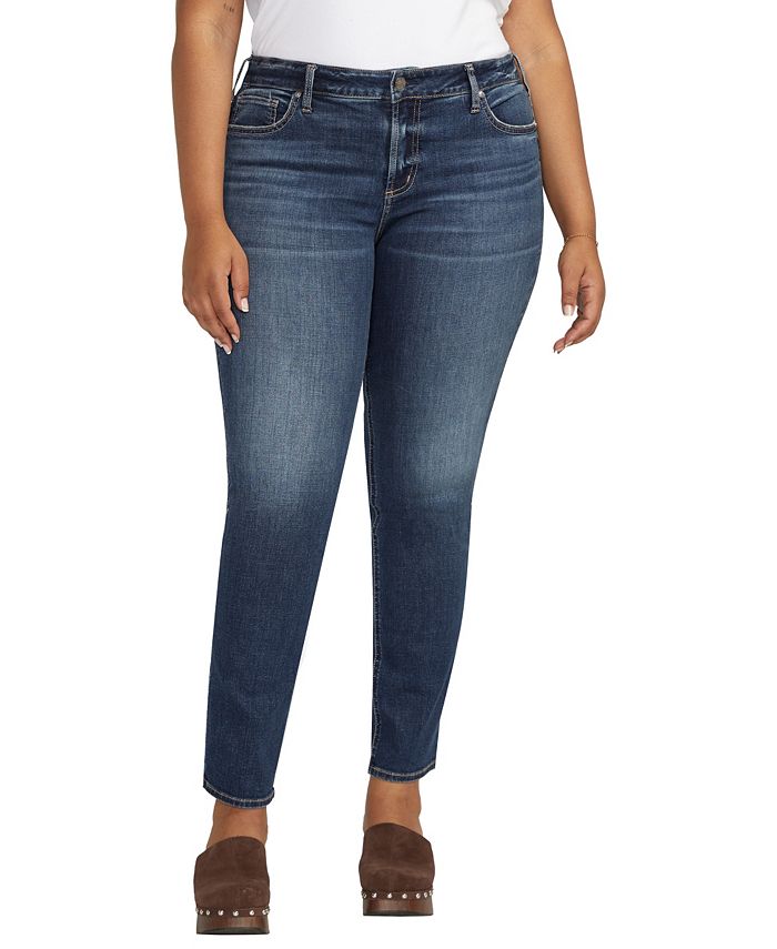 Jeans curvy de tiro medio