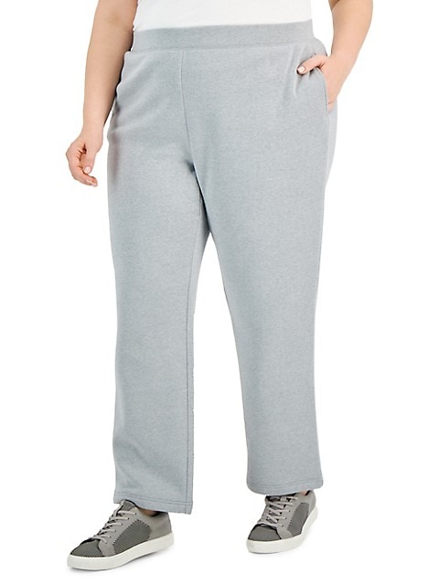 Pants rectos de cintura elástica