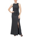 Vestido largo drapeado Shimmer
