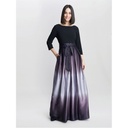 Vestido con falda plisada y degradado