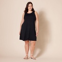 Vestido solido sin mangas