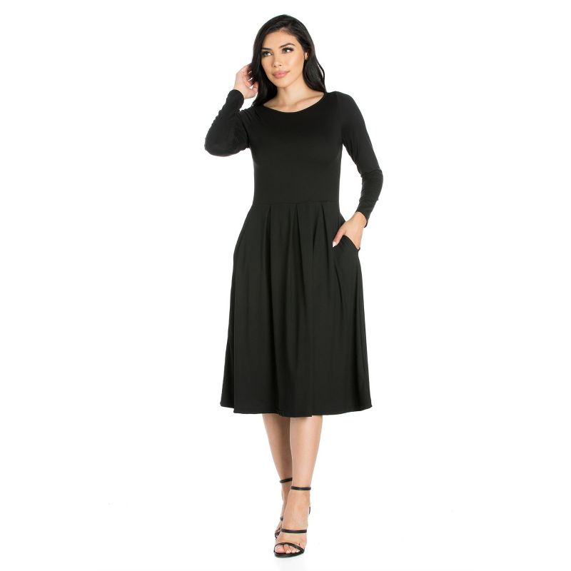Vestido jersey con bolsillos