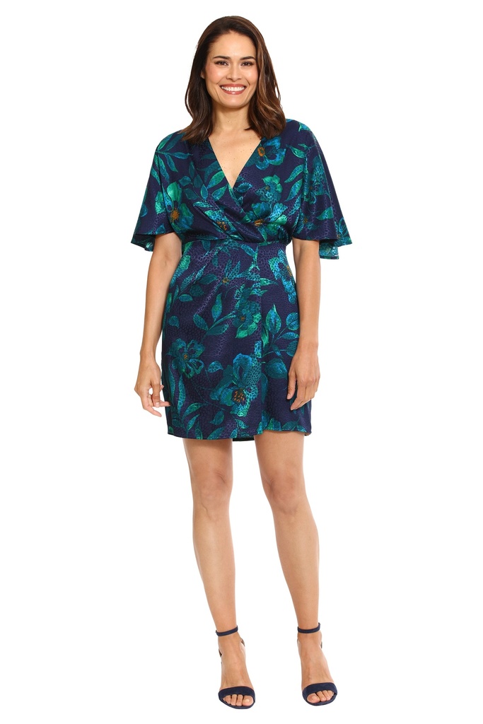 Vestido de satén jacquard