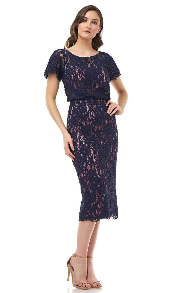 Vestido estilo blusón de manga corta
