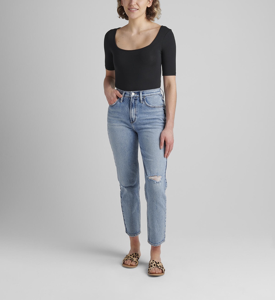 Jeans rectos de tiro alto -Desirable