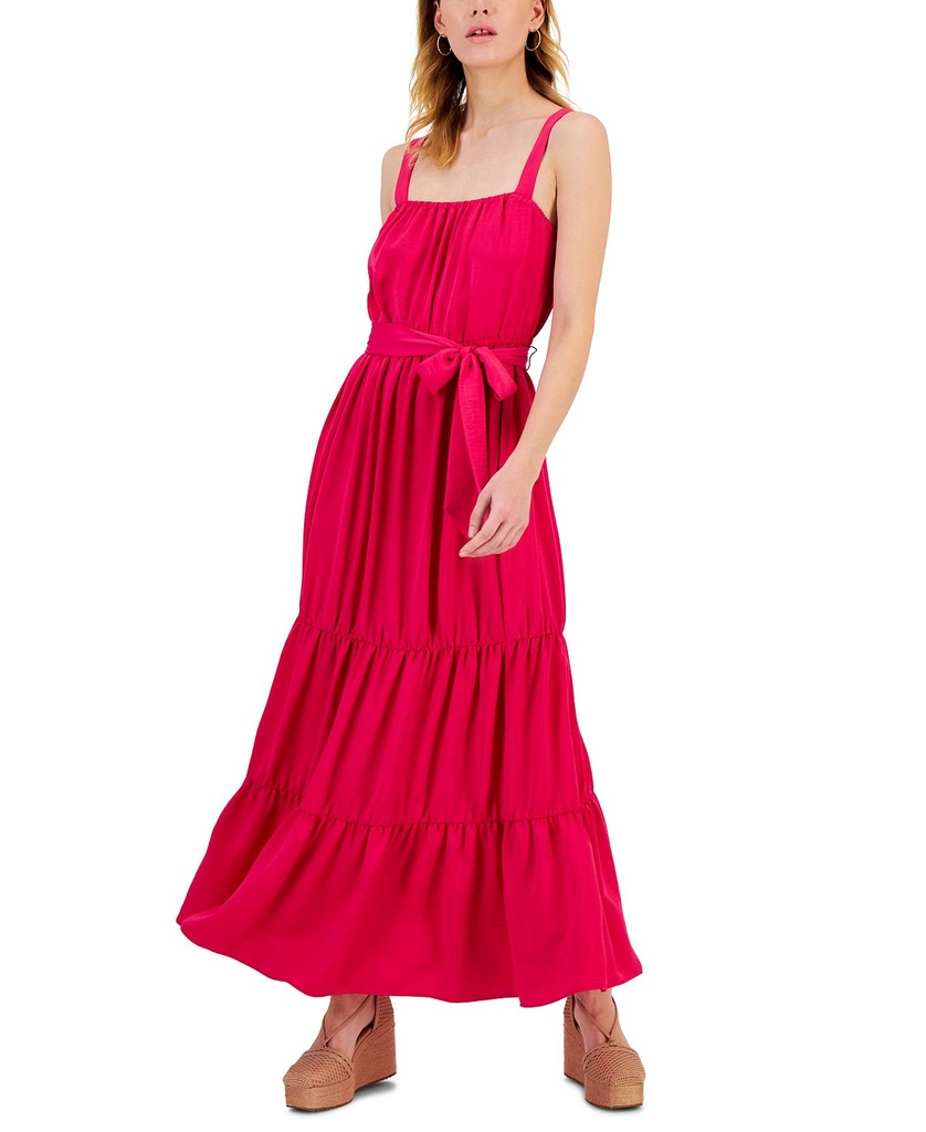 Vestido maxi en bloques