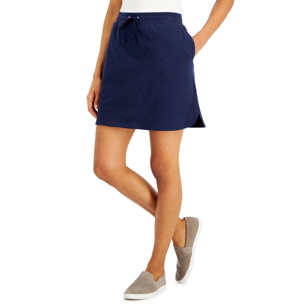 Falda short de tela de punto