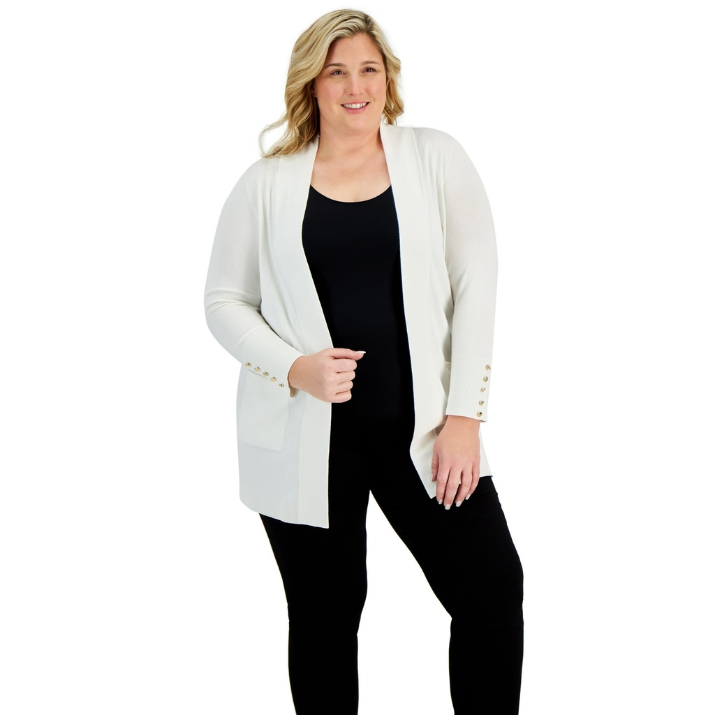 Cárdigan con mangas abotonadas