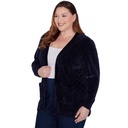 Cárdigan de chenilla con bolsillos 