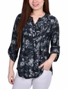 Blusa con mangas enrolladas