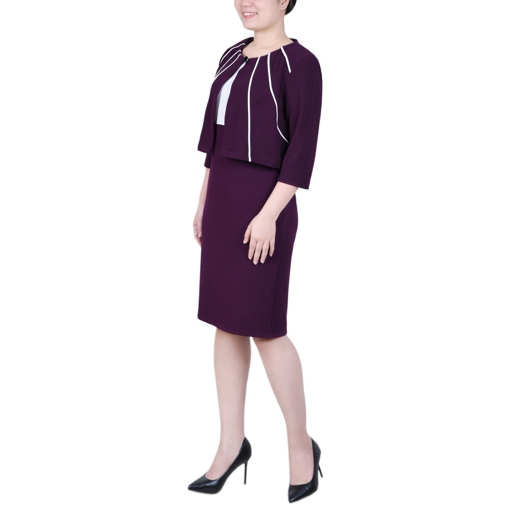 Conjunto de vestido con chaqueta
