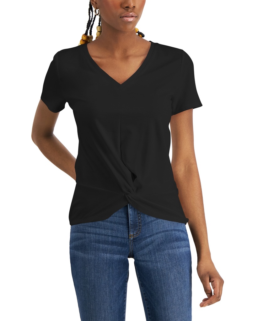 Blusa twist escote en V