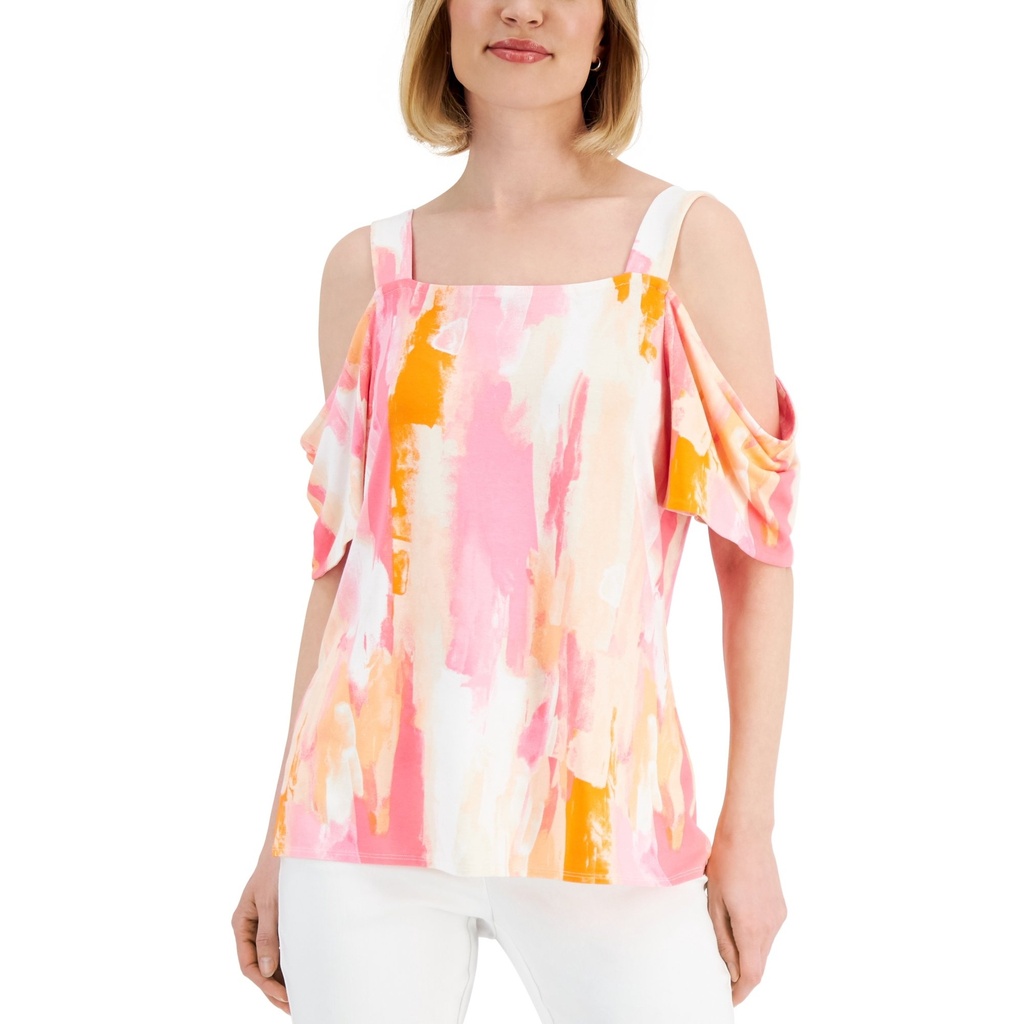 Blusa con escote cuadrado