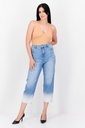 Jeans crop rectos diseño Tiedye