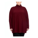 Suéter tipo poncho de cuello alto