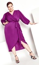 Vestido midi cruzado Opulent