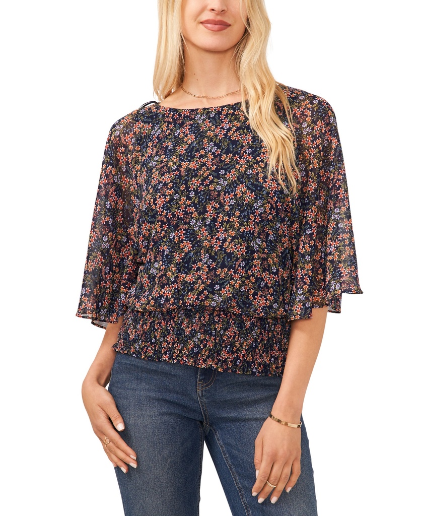 Blusa con cintura fruncida