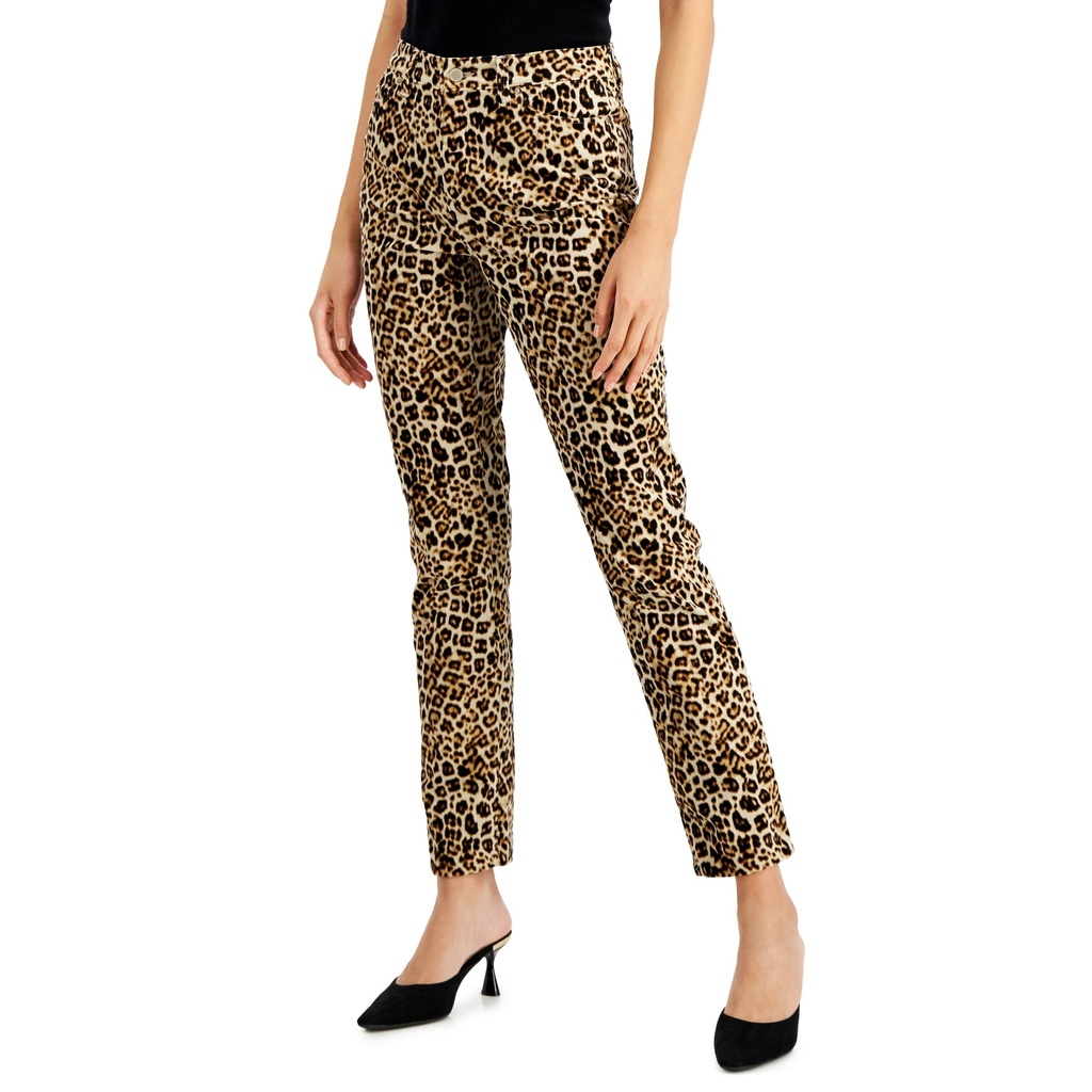Pantalón de terciopelo animal print