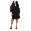 Vestido con mangas de chiffon