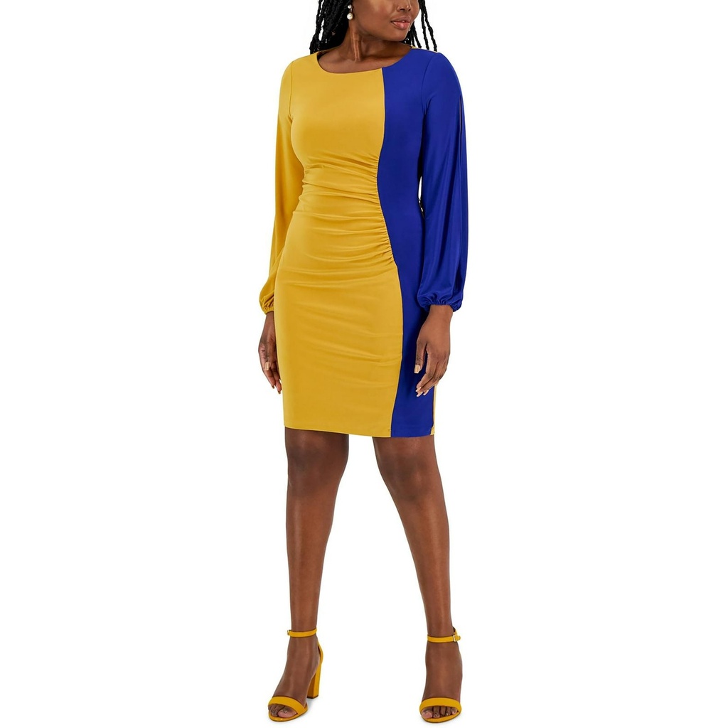 Vestido jersey con manga dividida