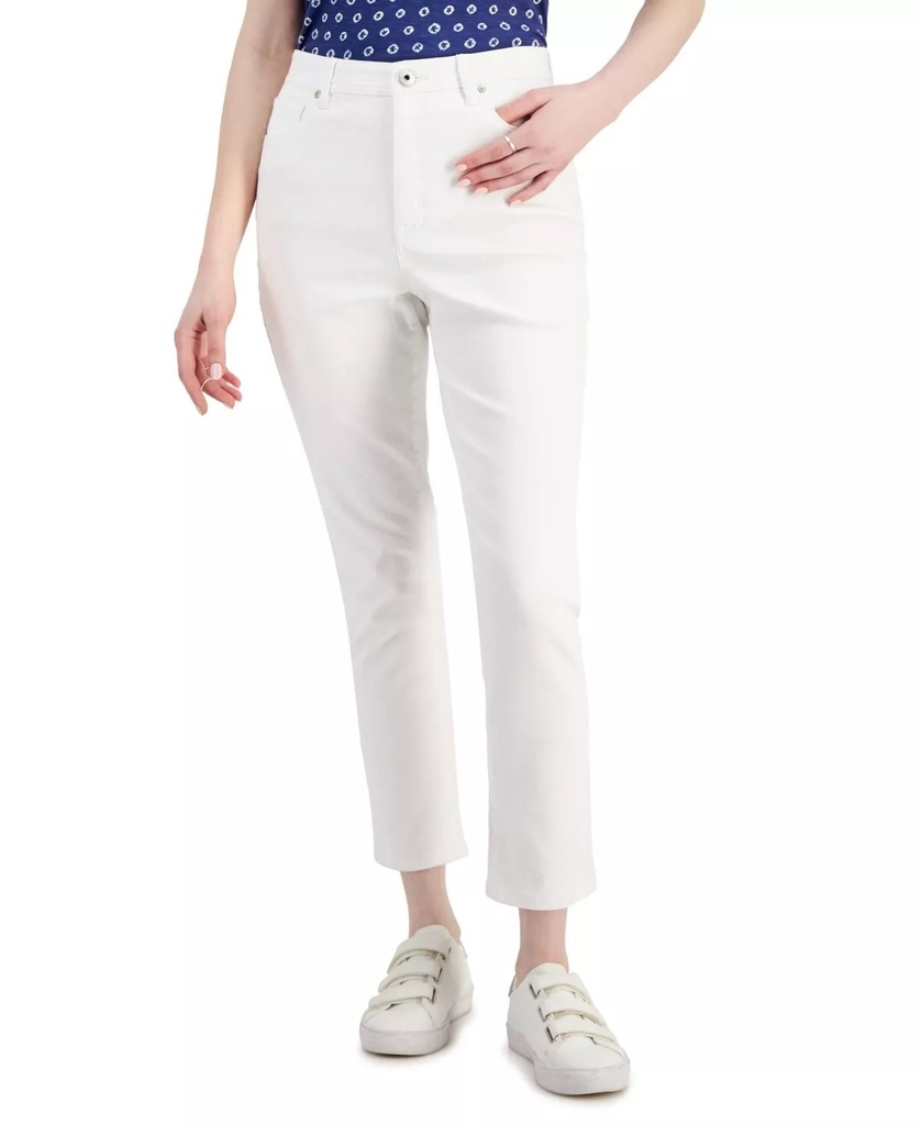 Jeans slim con cintura alta