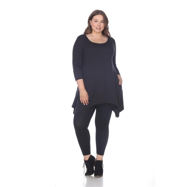 Blusa tipo tùnica escote redondo