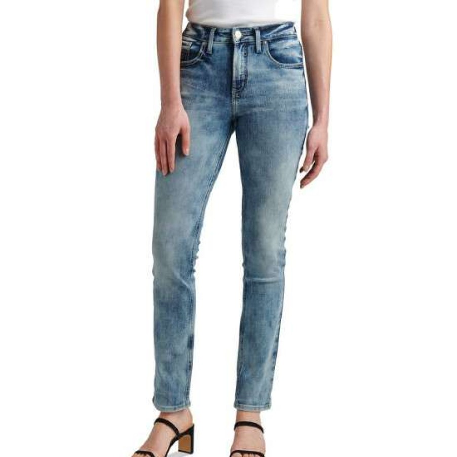 Jeans rectos de tiro alto - Avery