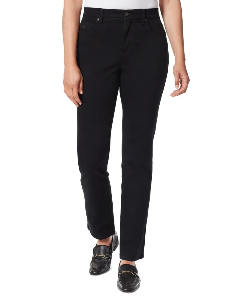 Jeans de tiro alto y pierna recta slim