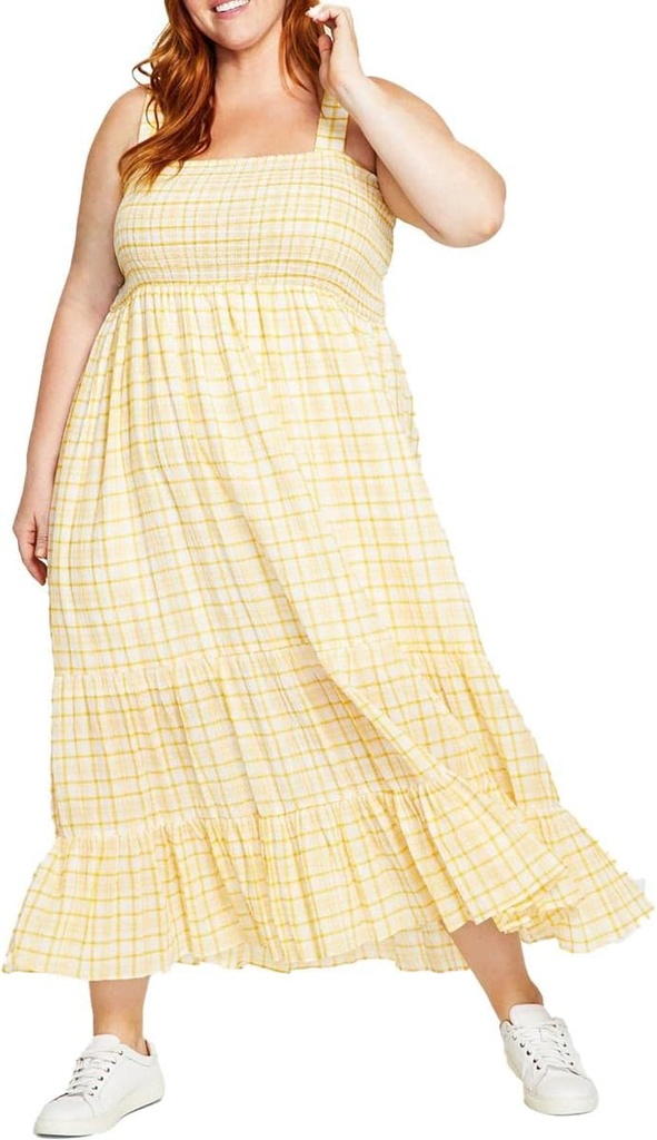 Vestido de tirantes fruncido