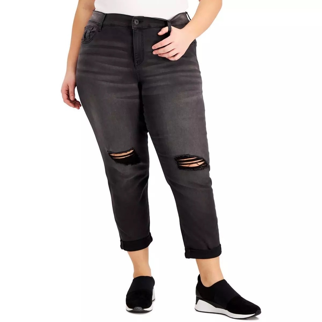 Jeans de cintura media