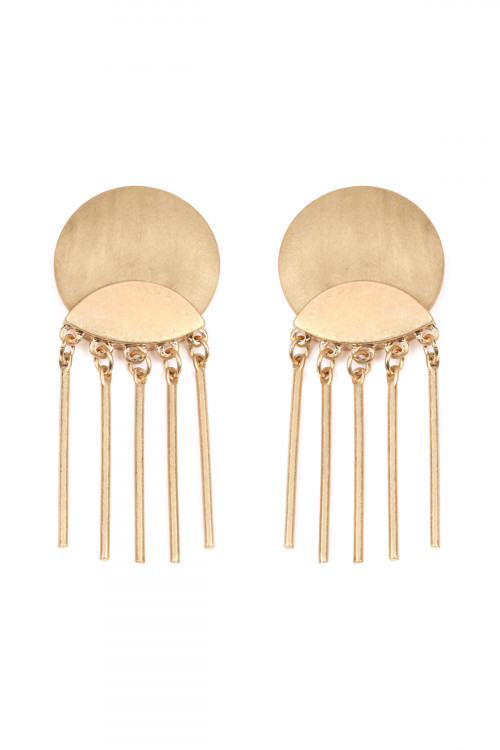 Pendientes de discos de madera