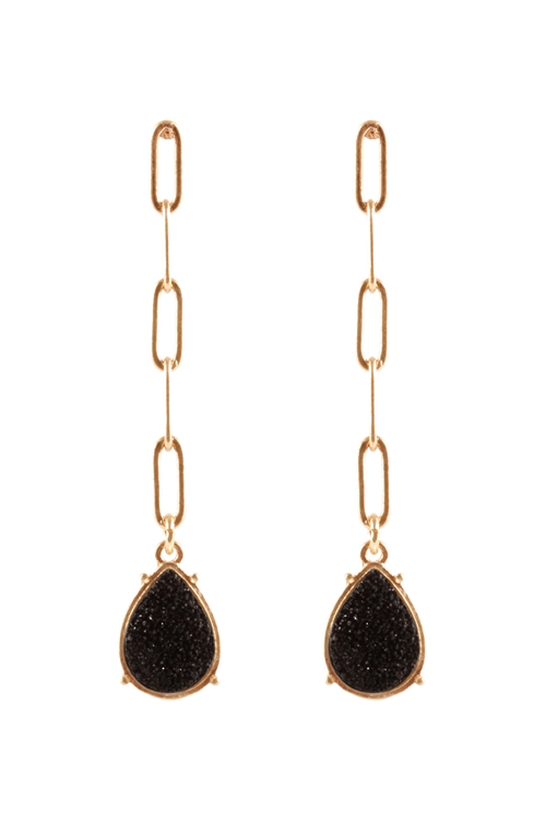 Aretes con eslabones de Druz