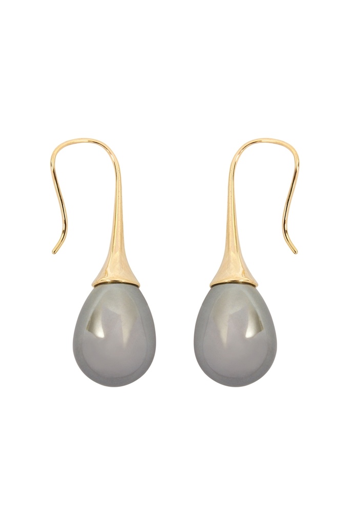Aretes de perla en gota