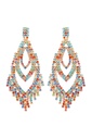 Aretes con flecos en capas