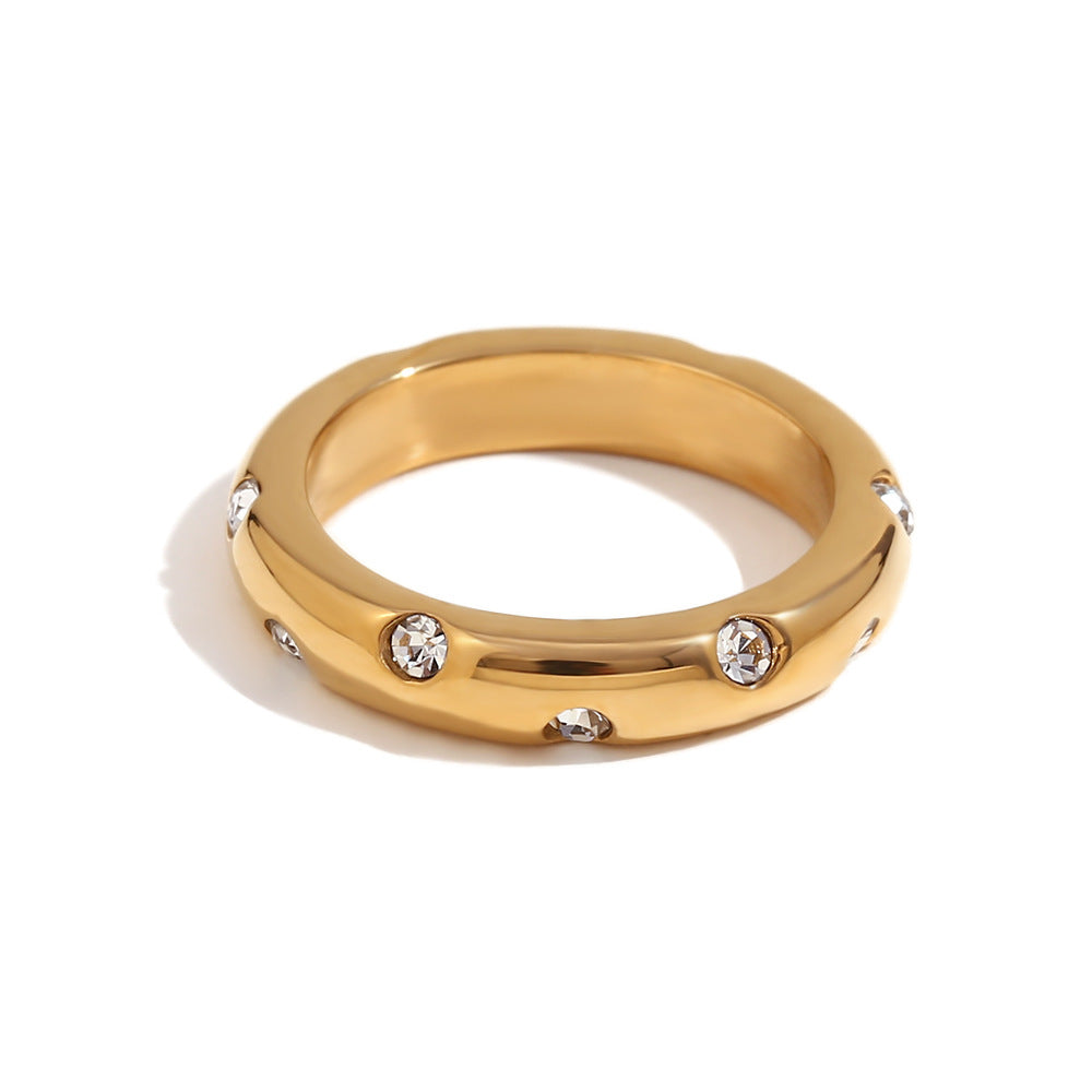 Anillo elegante con diamantes