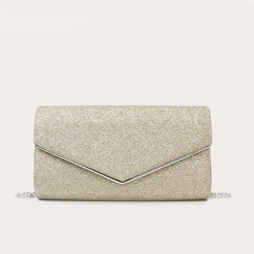 Bolso brillante tipo sobre