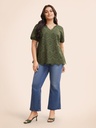 Blusa con bordado inglés Army