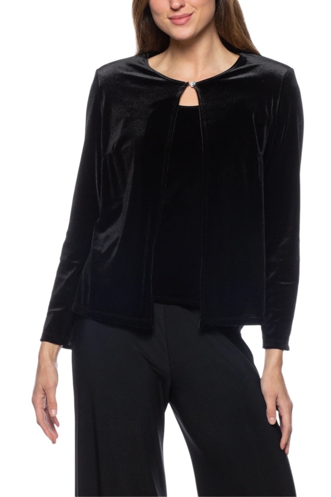 Conjunto de chaqueta y top de manga larga