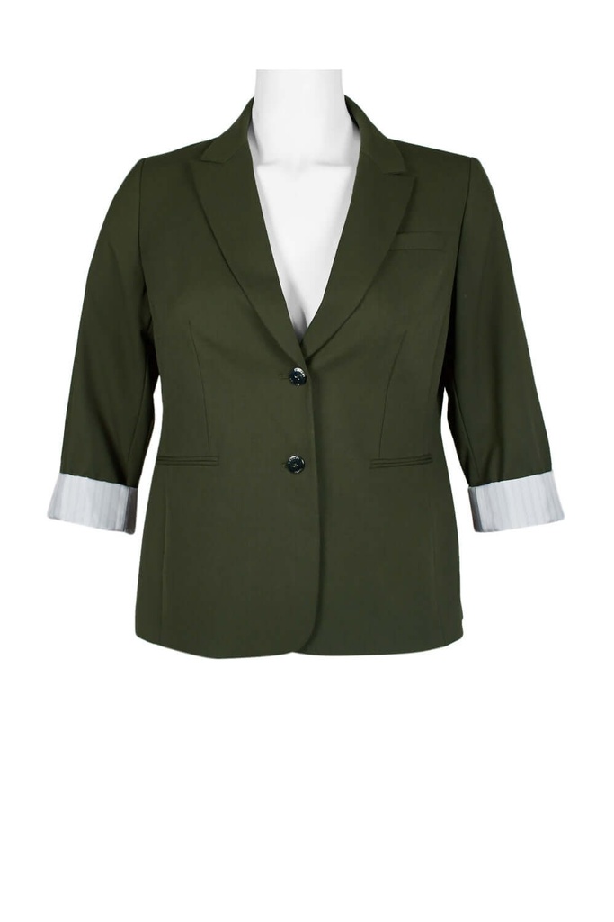 blazer con cierre de dos botones