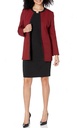 Vestido solido con chaqueta