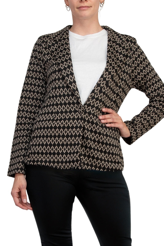 Blazer de punto Jacquard