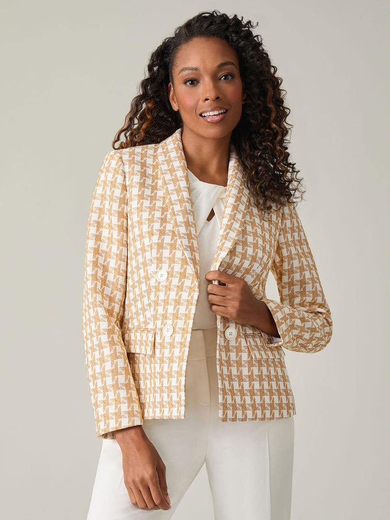 Chaqueta con tejido tweed