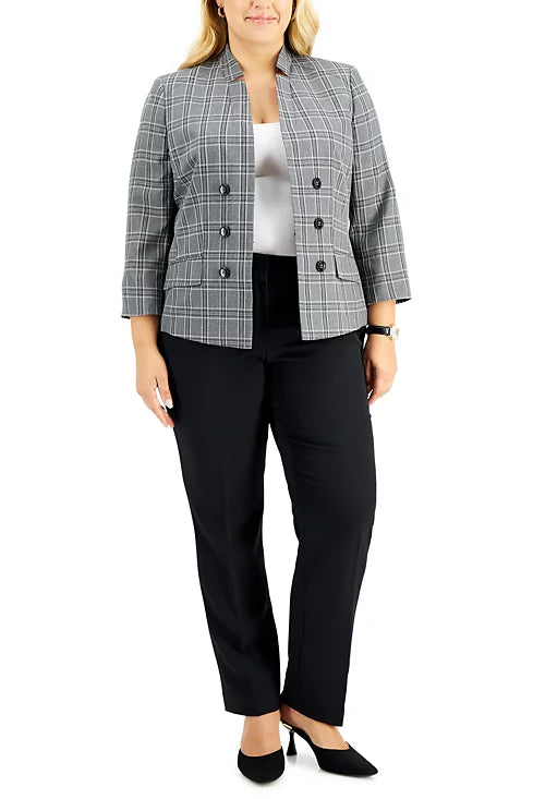 Traje con chaqueta a cuadros