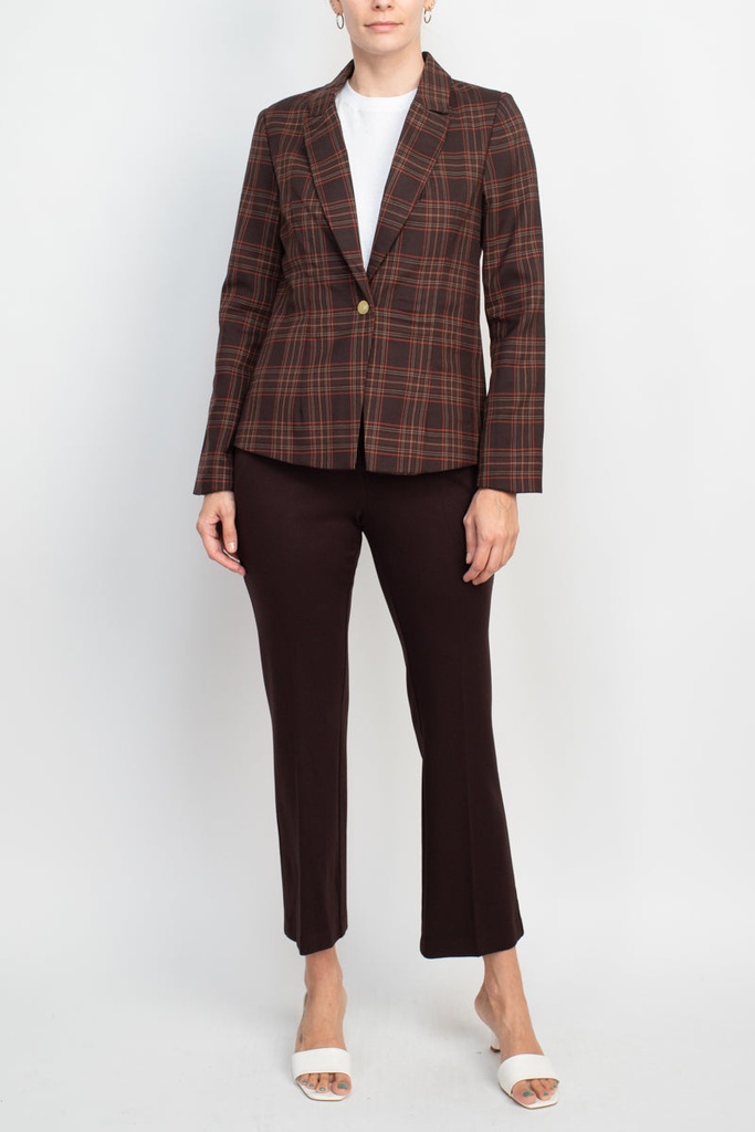 Traje con chaqueta a cuadros