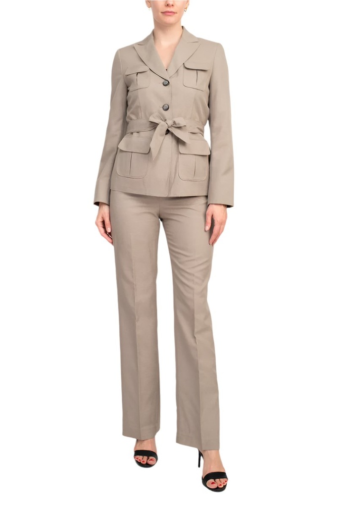 Traje de chaqueta larga y pantalón slim (copia)