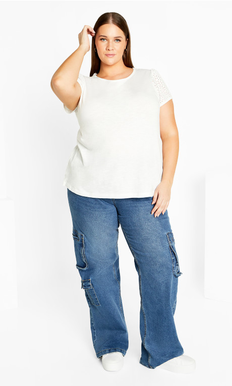 Blusa con mangas abullonadas Linny