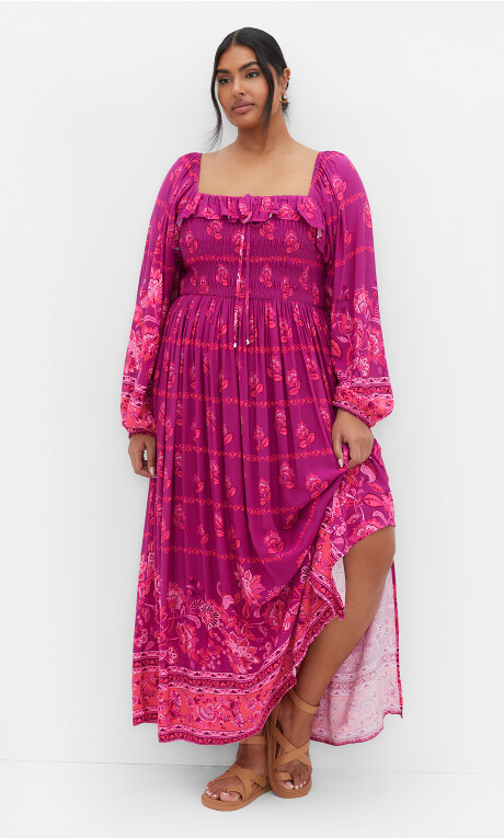 Vestido maxi con adornos Afterglow (copia)